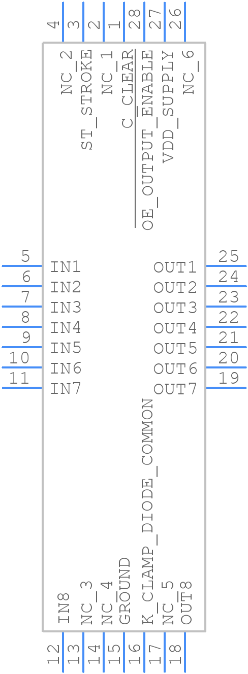 UCN5801EP - Allegro Microsystems - PCB symbol