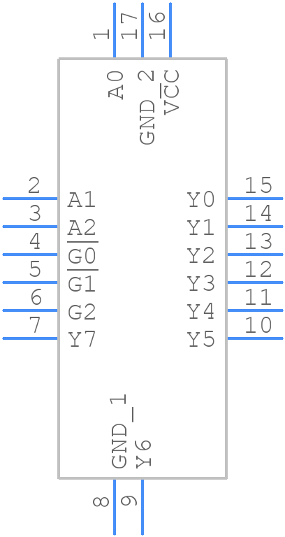 SN74HCS238QBQBRQ1 - Texas Instruments - PCB symbol