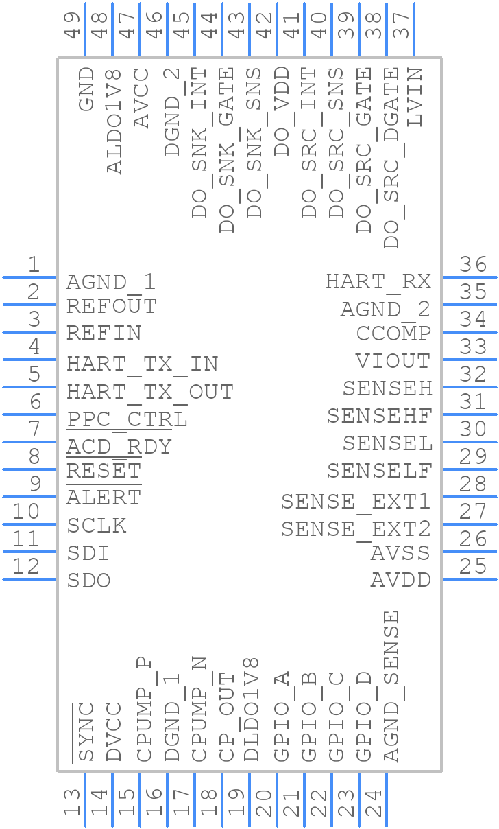 AD74115HBCPZ - Analog Devices - PCB symbol