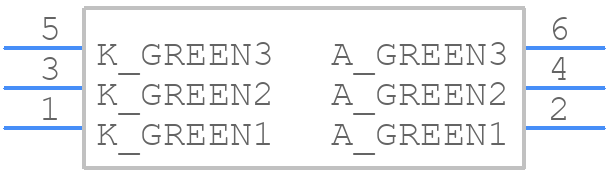 WP934SA/3GD - Kingbright - PCB symbol
