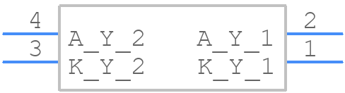 WP934EB/2YD - Kingbright - PCB symbol
