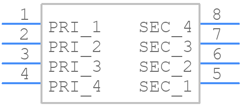 PA4470.006NLT - Pulse Electronics - PCB symbol