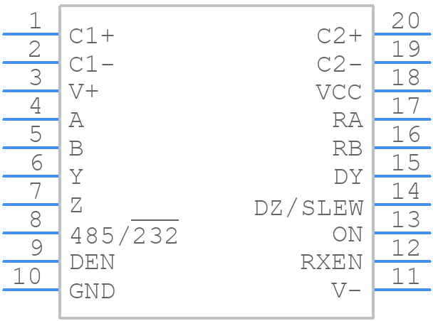 ISL3330IAZ - Renesas Electronics - PCB symbol