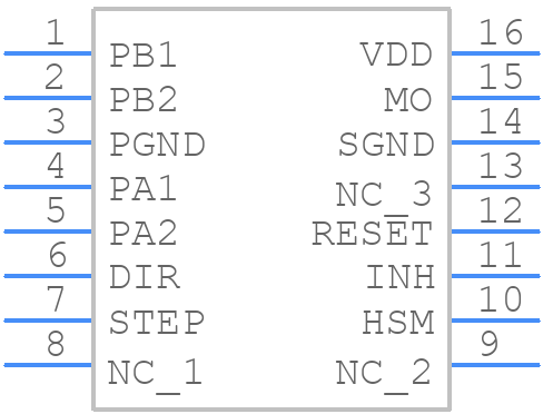 NJW4350D - Nisshinbo - PCB symbol