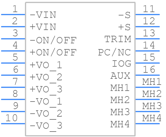 CFB400W24S24 - Cincon - PCB symbol