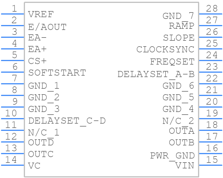 UC2875DWPTR - Texas Instruments - PCB symbol