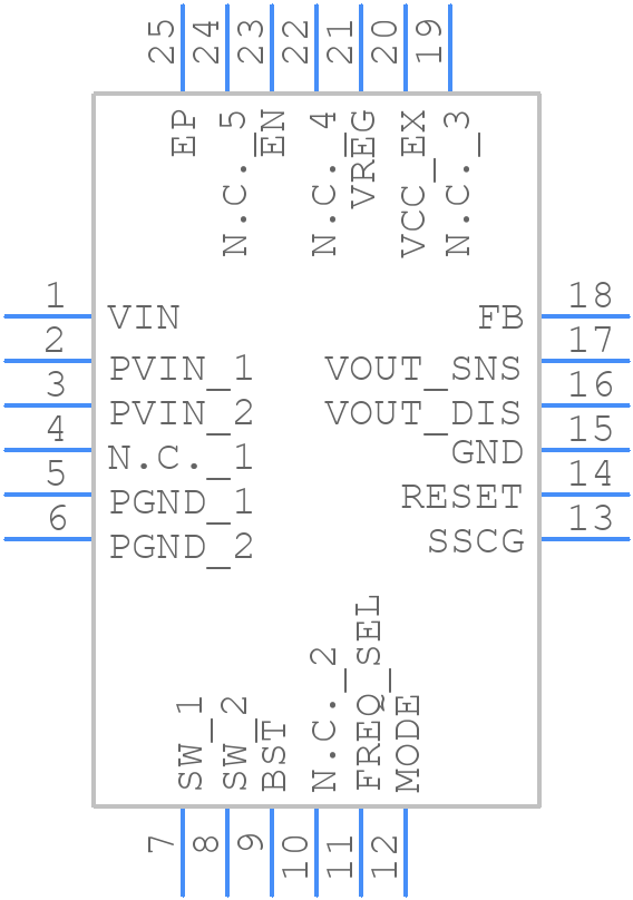 BD9P308MUF-CE2 - ROHM Semiconductor - PCB symbol