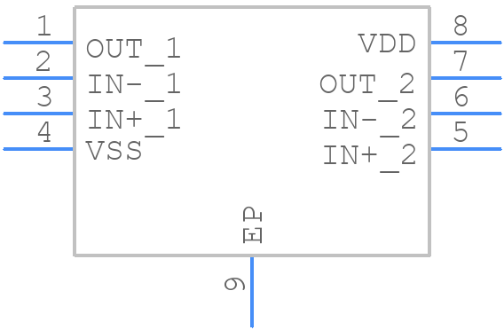 NCS21802MUTBG - onsemi - PCB symbol