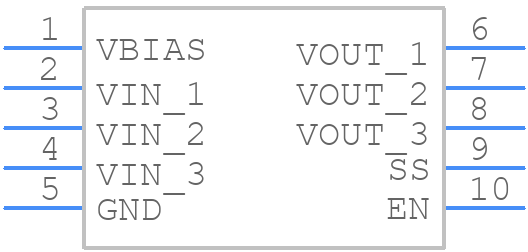 AP22980FCF10-7 - Diodes Incorporated - PCB symbol