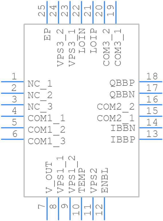 ADL5385ACPZ-WP - Analog Devices - PCB symbol