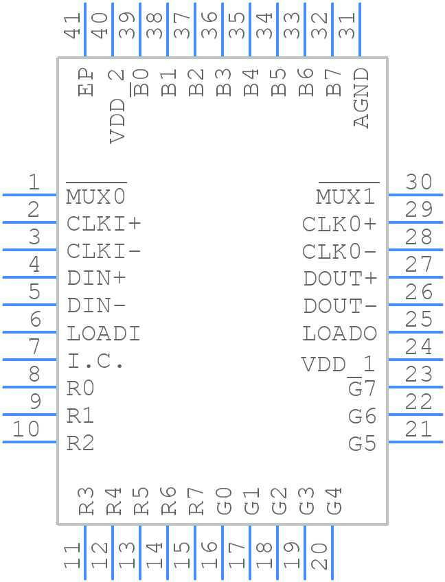 MAX6974ATL+T - Analog Devices - PCB symbol