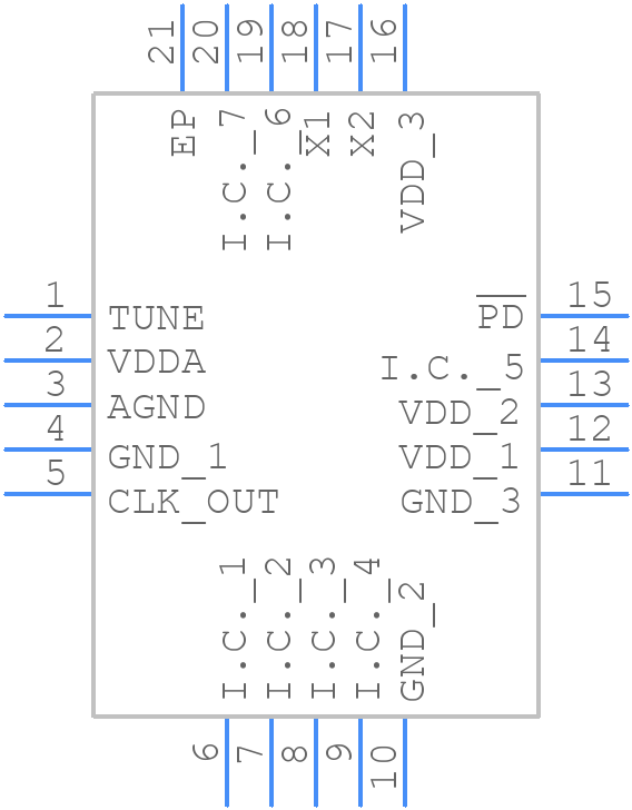 MAX9491ETP045+T - Analog Devices - PCB symbol