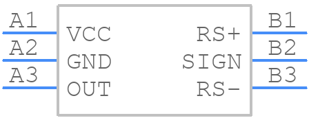 MAX9929FABT+ - Analog Devices - PCB symbol