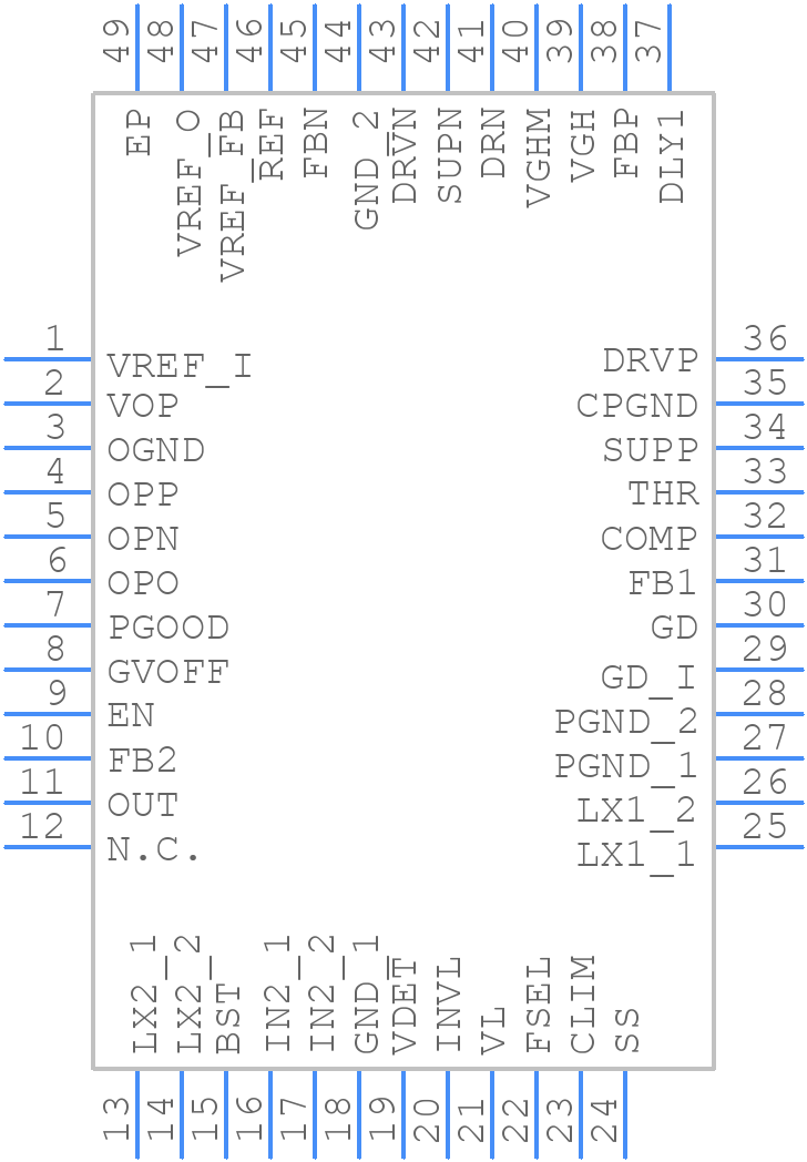 MAX17126AETM+TC49 - Analog Devices - PCB symbol