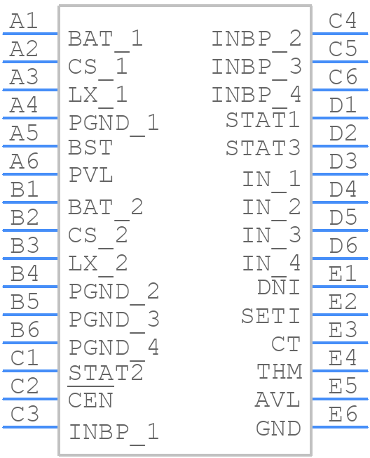 MAX8900BEWV+ - Analog Devices - PCB symbol