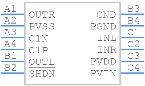 MAX97200AEWC+ - Analog Devices - PCB symbol