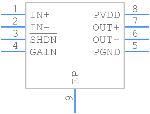 MAX98300ETA+ - Analog Devices - PCB symbol