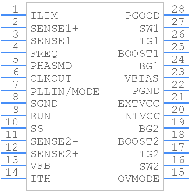 LTC3784IGN#WPBF - Analog Devices - PCB symbol