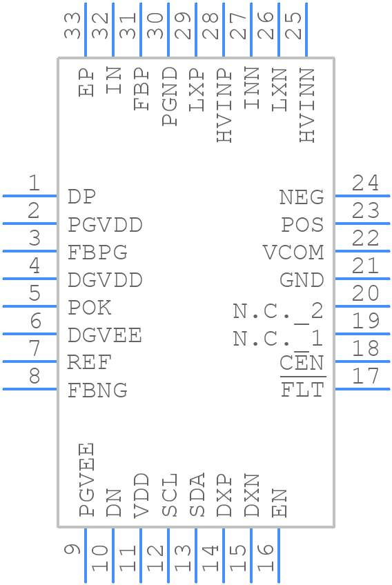 MAX17135ETJ+T - Analog Devices - PCB symbol