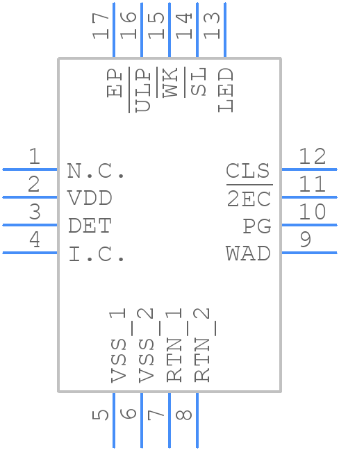 MAX5982BETE+ - Analog Devices - PCB symbol