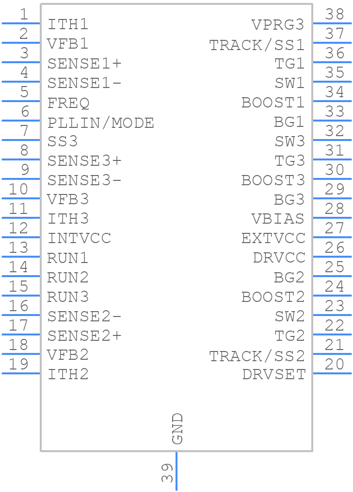 LTC3899MPFE#TRPBF - Analog Devices - PCB symbol