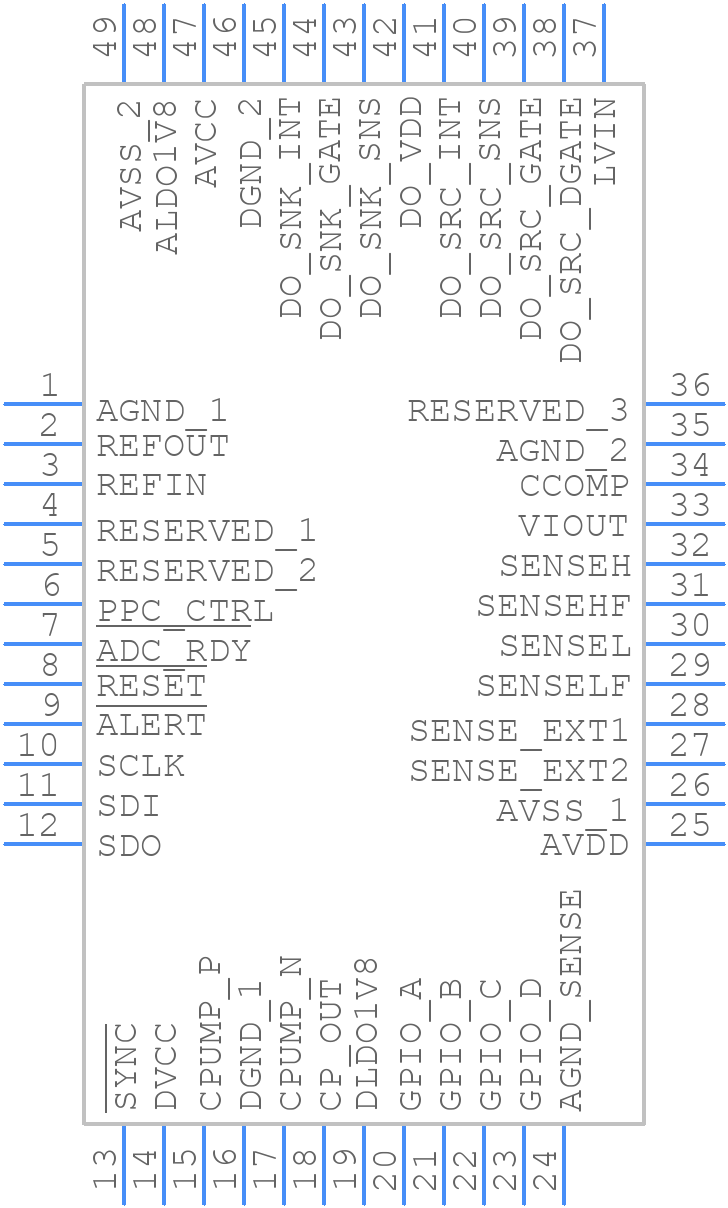 AD74115BCPZ - Analog Devices - PCB symbol