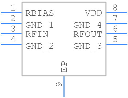 ADL8142ACPZN-R7 - Analog Devices - PCB symbol