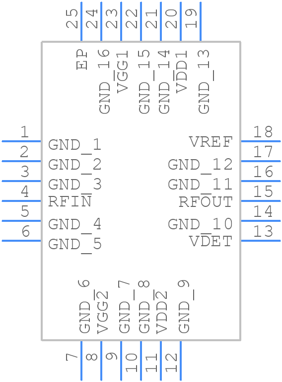 ADPA7009-2ACEZ - Analog Devices - PCB symbol