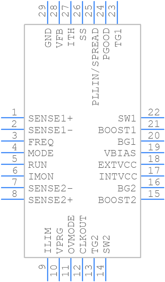 LTC7806IUFDM#WPBF - Analog Devices - PCB symbol