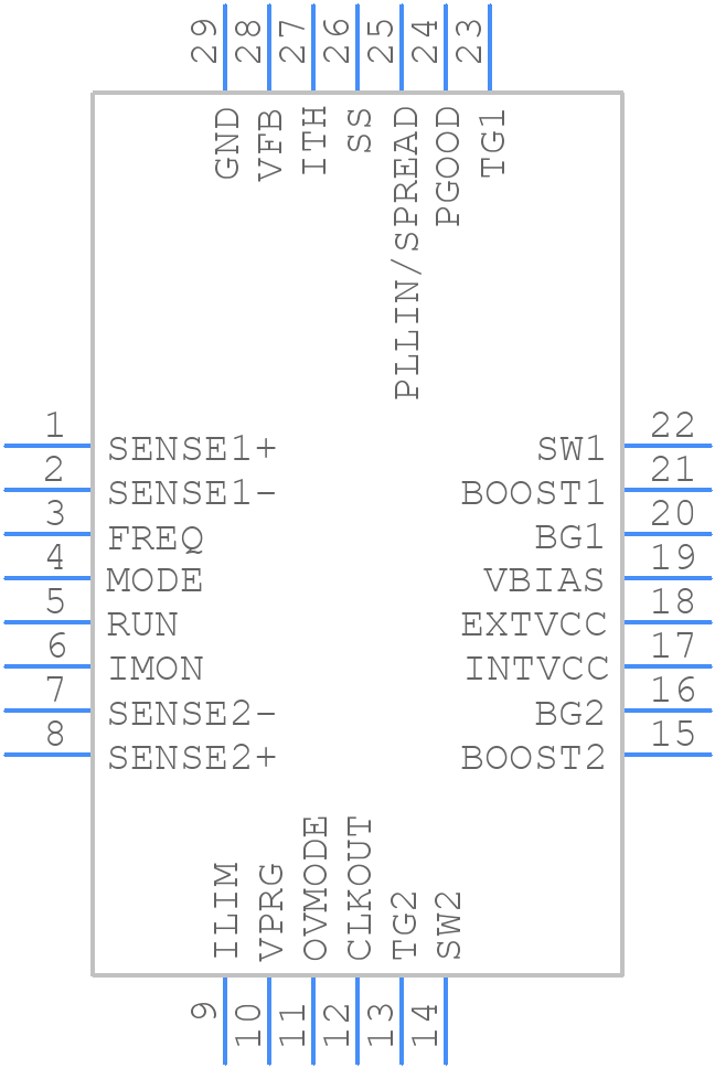 LTC7806RUFDM#PBF - Analog Devices - PCB symbol