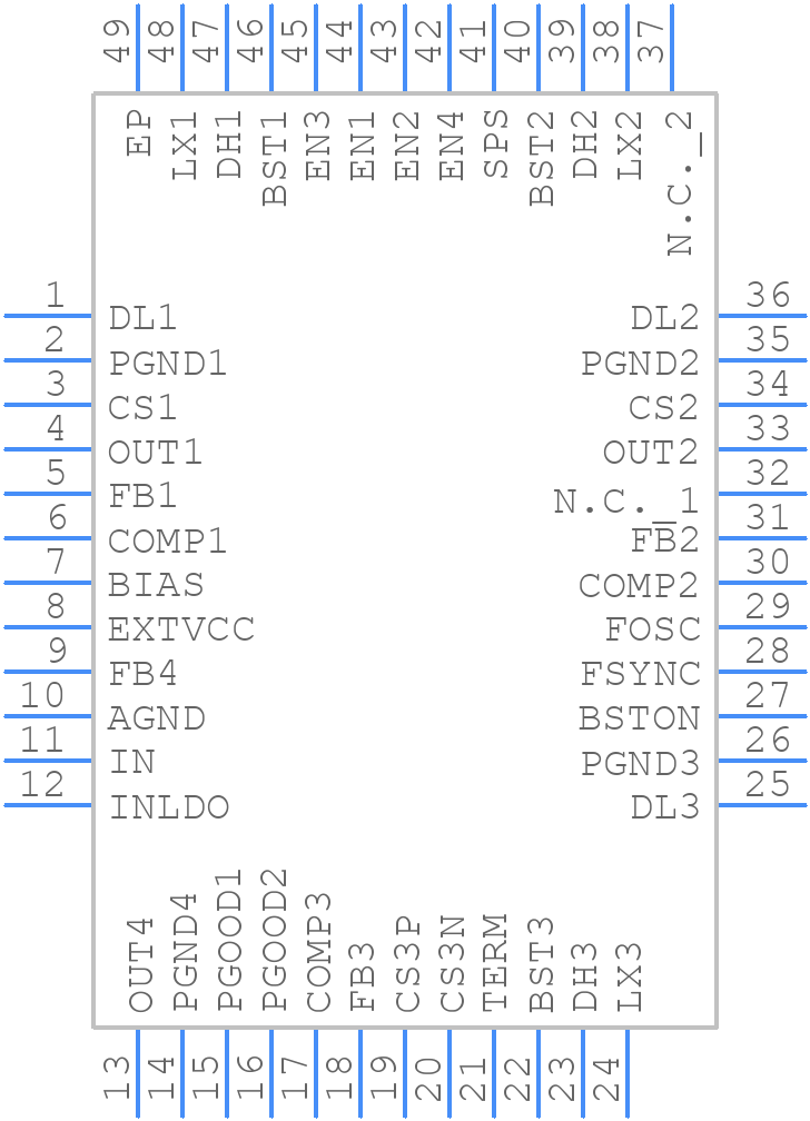 MAX20030CATMA/V+T - Analog Devices - PCB symbol