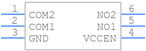 MAX20336AEFT+ - Analog Devices - PCB symbol