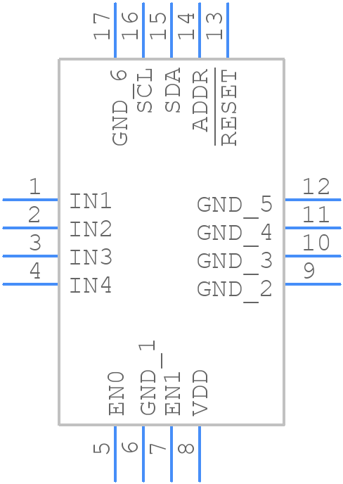 MAX20480BATEB/VY+ - Analog Devices - PCB symbol