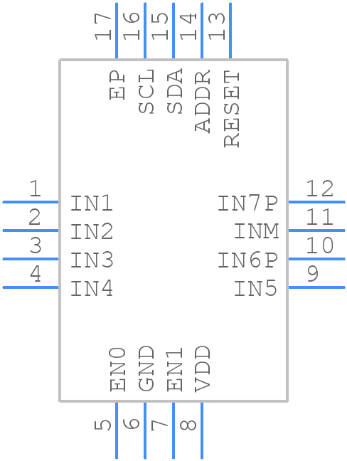 MAX20480DATEB/VY+ - Analog Devices - PCB symbol