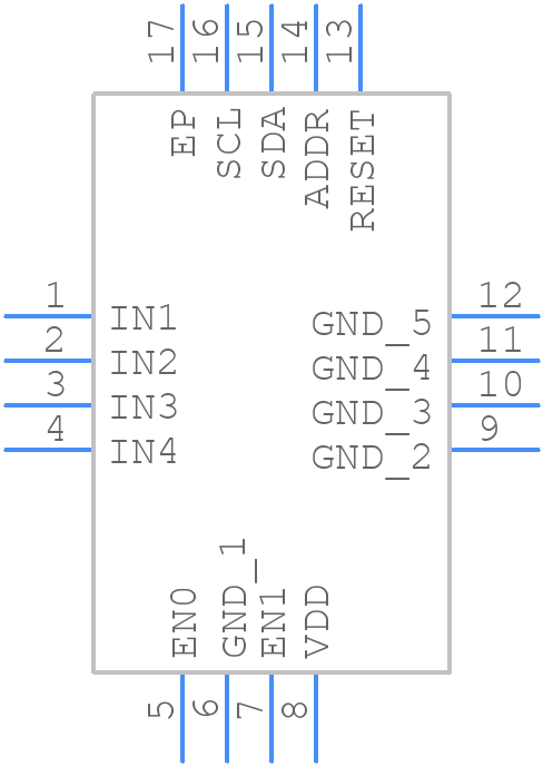 MAX20480DATEB/VY+T - Analog Devices - PCB symbol