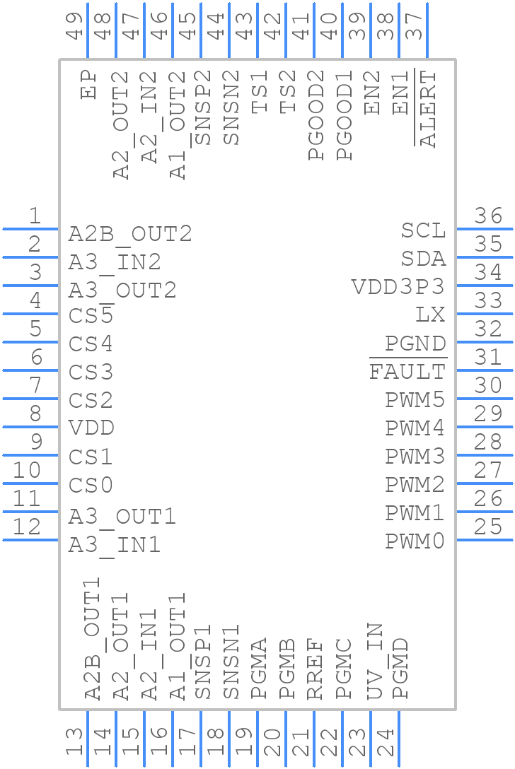 MAX20754ETMA2+ - Analog Devices - PCB symbol