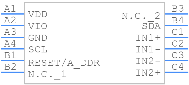 MAX34427EWC+ - Analog Devices - PCB symbol