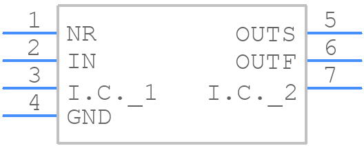 MAX6226ALA33+T - Analog Devices - PCB symbol