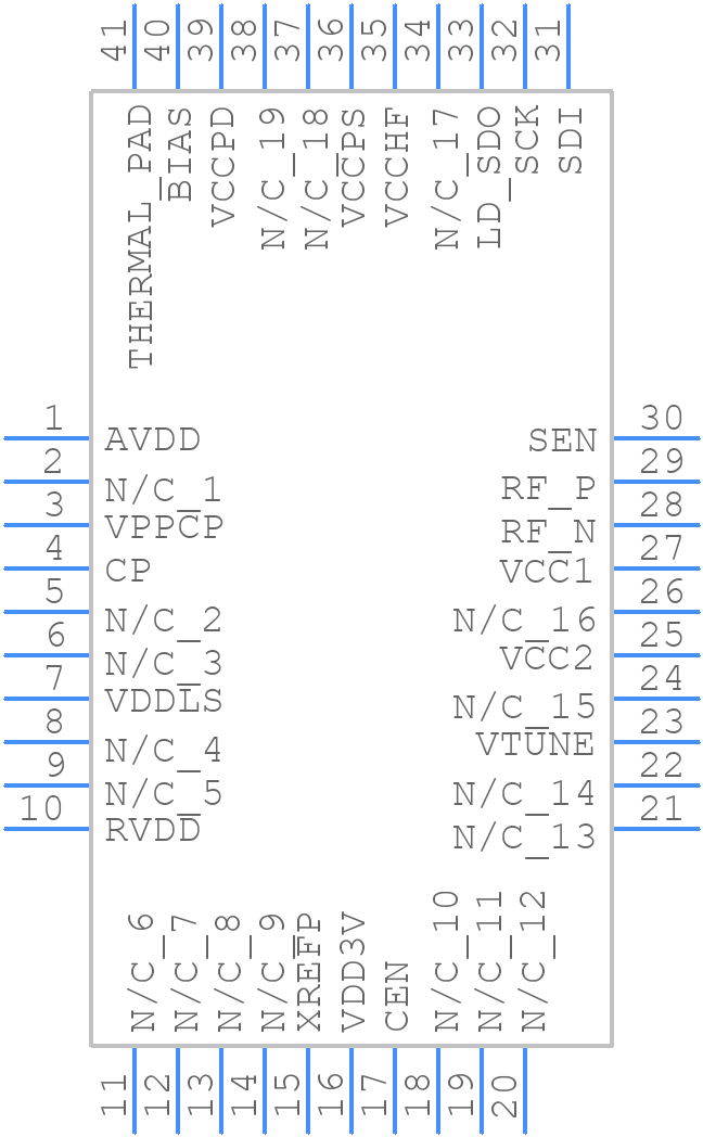 HMC1032LP6GETR - Analog Devices - PCB symbol