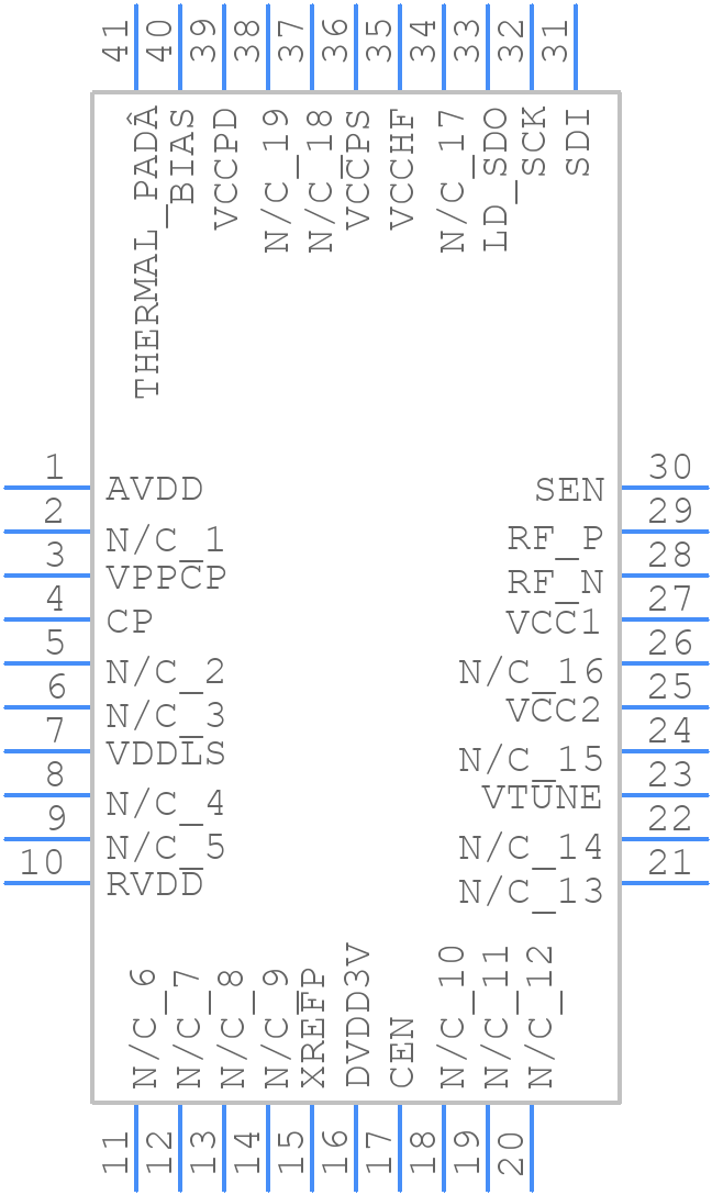 HMC1034LP6GETR - Analog Devices - PCB symbol