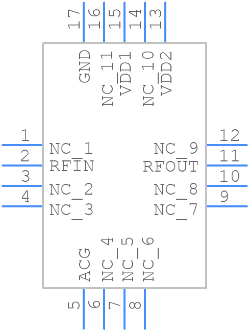 HMC375LP3E - Analog Devices - PCB symbol