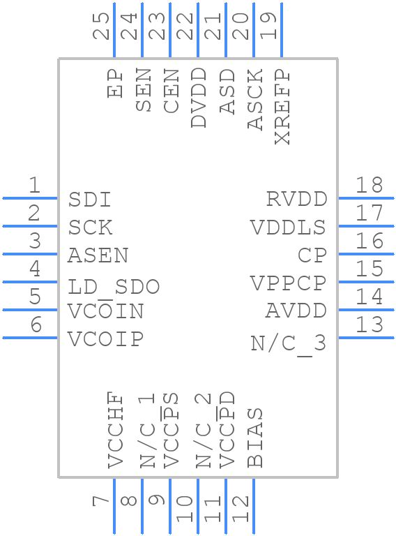 130933-HMC704LP4E - Analog Devices - PCB symbol