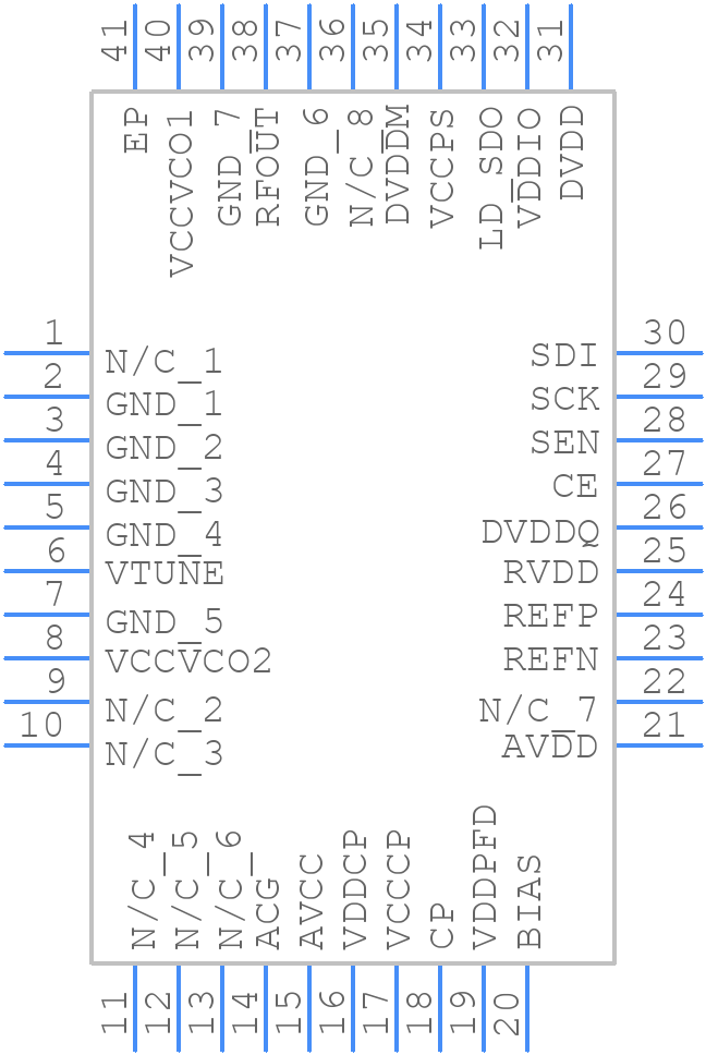 HMC807LP6CETR - Analog Devices - PCB symbol