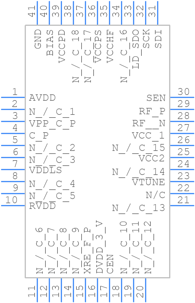 HMC829LP6GE - Analog Devices - PCB symbol