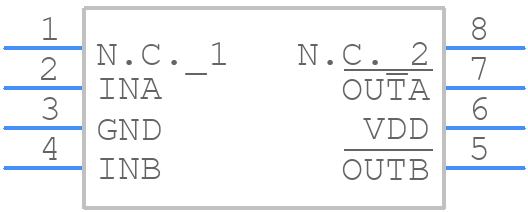 MAX4426ESA+T - Analog Devices - PCB symbol