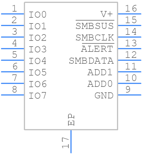 MAX1608EEE+ - Analog Devices - PCB symbol