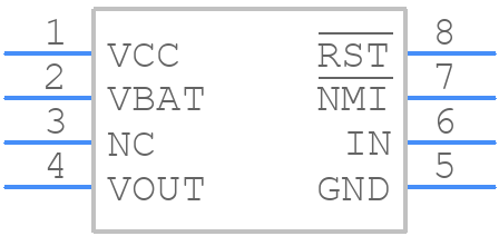 DS1836CS-10+ - Analog Devices - PCB symbol