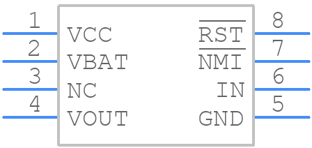 DS1836CS-10+T&R - Analog Devices - PCB symbol