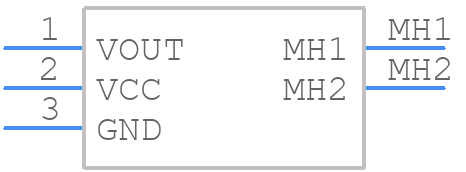 GP1UM271RKVF - Sharp Microelectronics - PCB symbol