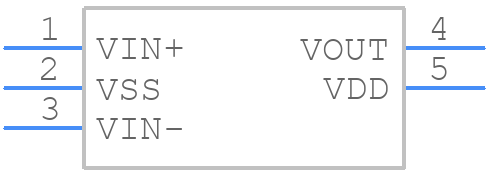 MCP6496UT-E/OT - Microchip - PCB symbol